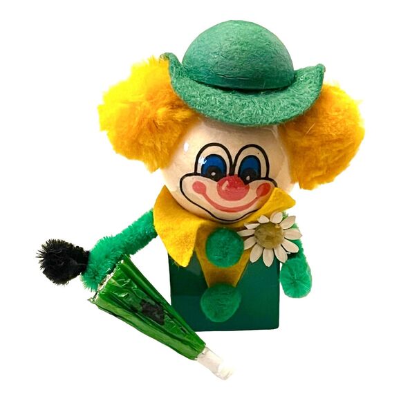 Dom Cafe Mainz Germany DECOUPAGE CLOWN BOX Irish Green Umbrella 1792 Cake Shop - Picture 4 of 4